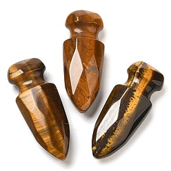 Тигровый глаз Натуральный тигровый глаз жаждал меч модель орнамент, для настольных украшений домашнего дисплея, 52~52.5x20~20.5x12~12.5 мм
