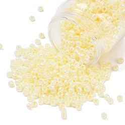 (142) Ceylon Banana Cream Тохо 6/0 круглые бусины, японский бисер, (142) крем из цейлонских бананов, 4 мм, отверстие : 1.5 мм, Около 168 шт / 10 г