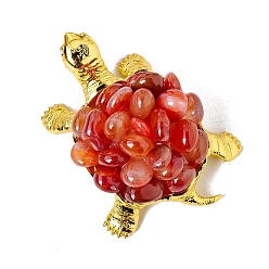 Красный Камень Натуральный красный яшма подарок украшение орнамент, металлические украшения для черепах, украшение дома, 115x85 мм