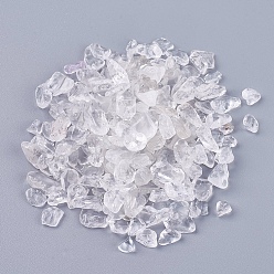 Cristal de cuarzo Chips de cuarzo natural de cristal cuentas, cuentas de cristal de roca, sin agujero / sin perforar, 4~15x3~9x1~9 mm