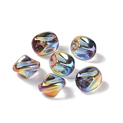 Разноцветный Акриловые бусины, имитация барокко под жемчуг, nuggest, красочный, 12x10.5x10.5 мм, отверстие : 1.3 мм