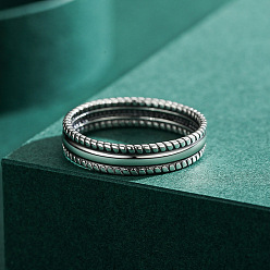 Античное Серебро 925 кольца из стерлингового серебра для женщин, античное серебро, размер США 8 (18.1 мм)