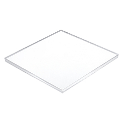Clear 4Pcs Acrylic Board, Square, Clear, 100x100x6mm, 4pcs