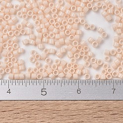 (DB1492) Opaque Light Peach MIYUKI Delica Beads, Cylinder, Japanese Seed Beads, 11/0, (DB1492) Opaque Light Peach, 1.3x1.6mm, Hole: 0.8mm, about 2000pcs/bottle, 10g/bottle