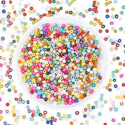 Mixed Color 5 Style Glass Seed Beads, for DIY Jewelry Making, Round, Mixed Color, 4mm, Hole: 1.5mm