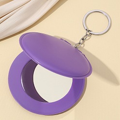 Средний Фиолетовый Брелки из искусственной кожи, украшения для сумок и кошельков, зеркало, плоско-круглые, средне фиолетовый, 13x8 см