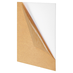 Белый Акриловый лист, для ремесленных проектов, прямоугольные, белые, 300x200x3 мм