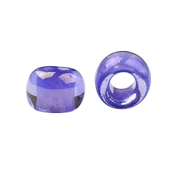 (934) Inside Color Crystal/Wisteria Lined TOHO Round Seed Beads, Japanese Seed Beads, (934) Inside Color Crystal/Wisteria Lined, 8/0, 3mm, Hole: 1mm, about 1110pcs/50g