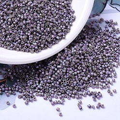 (DB1065) Матовый Металлический Глициния Золотой Ирис Бусины miyuki delica, цилиндр, японский бисер, 11/0, (дБ 1065) матовая металлическая глициния золотой ирис, 1.3x1.6 мм, отверстие : 0.8 мм, Около 100000 шт / 500 г