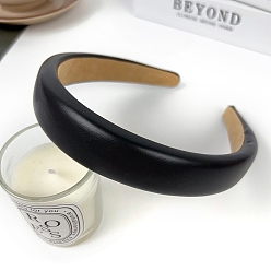 Черный Резинки для волос из искусственной кожи, чёрные, 159x140 мм