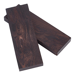 Coconut Brown Unfinished Wood Rectangle Block for Knife Handles Making, Coconut Brown, 120x40x11mm