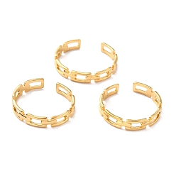 Золотой Ионное покрытие (ip) 304 перстни из нержавеющей стали, манжеты кольца, долговечный, форма кабельной цепи, золотые, размер США 7 3/4 (17.9 мм), 4 мм