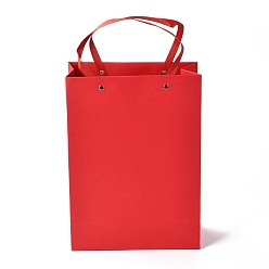Красный Прямоугольные бумажные пакеты, с нейлоновыми ручками, для подарочных пакетов и сумок, красные, 23x0.4x32 см