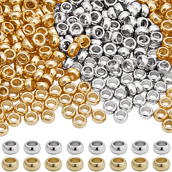 (52) Непрозрачная лаванда 500 шт. 2 цвета 316 бусины-рондель из хирургической нержавеющей стали, для изготовления браслетов, ожерелий, разноцветные, 1.9 мм, отверстие : 1 мм, 250 шт / цвет