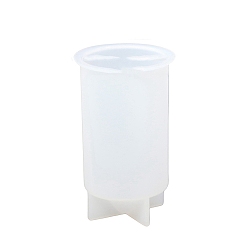 Белый Силиконовые формы для свечей своими руками, пищевой силикон, изготовление украшений, для изготовления свечей, колонка, белые, 63x100 мм