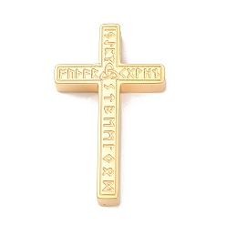 Золотой 304 подвески из нержавеющей стали, крест с руной, крестик, вакуумное покрытие pvd, золотые, 37x22x5 мм, отверстие : 3 мм