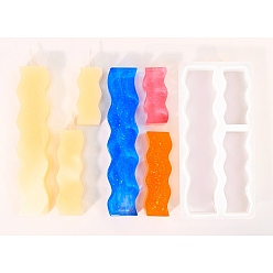 Twist DIY Candle Silicone Molds, for Candle Making, Twist, 15x6.7x2.1cm, Inner Diameter: 5.4~14x2.2~2.4cm