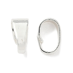 Посеребрённый Латунь оснастки на поруки, с резиновой заглушкой, круглые, стойки покрытие, без никеля , 925 серебро покрытием, 7.5x3.5x5 мм, отверстие : 6.5x3.5 мм