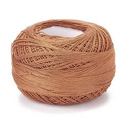 Верблюжий 21s/2 8# хлопковые нитки для вязания крючком, мерсеризованная хлопковая пряжа, для ткачества, вязание крючком, верблюжие, 1 мм, 50 г / рулон