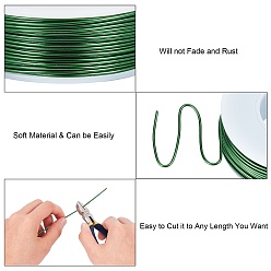 Lime Green DIY Jewelry Kits, with Aluminum Wire and Iron Side Cutting Pliers, Lime Green, 1mm, about 23m/roll, 6rolls/set