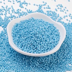 Темно-Голубой Стеклянные бусины matsuno mgb, японский бисер, 11/0 непрозрачные круглые стеклянные бусины, два среза, шестиугольник, глубокое синее небо, 2x2x2 мм, отверстие: 0.8 мм, о 44000pcs / мешок, 450g / мешок