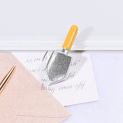 Персиковый Слойка 10шт. модель инструмента для ремонта смолы, аксессуары для кукольного домика с микро-ландшафтом, притворяясь опорными украшениями, лопата, розовые, 25x8 мм