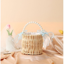 Light Blue Woven Gift Box, Wedding Candy Packaging Box, Light Blue, 23x16cm