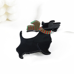 Собака Животные ПВХ коготь заколки для волос, аксессуары для волос для женщин и девочек, собака, 56 мм