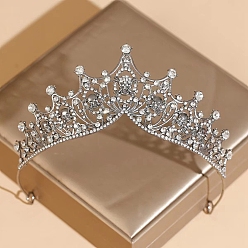 Античное Серебро Повязки для волос в виде черепа из сплава, корона, аксессуары для волос для женщин, античное серебро, 140x50 мм