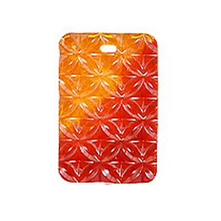 Rectangle Силиконовые формы для кулона с тиснением в виде цветка своими руками, формы для литья смолы, для уф-смолы, изготовление ювелирных изделий из эпоксидной смолы, прямоугольник, 94x60x11 мм, отверстие : 4x9 мм, внутренний диаметр: 59x87 мм