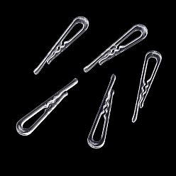 Прозрачный Пластиковые зажимы, прозрачные, 38x8x2.5 мм