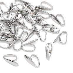 Платинированный Латунь оснастки на поруки, без никеля , Реальная платина, 8.5x3x4.5 мм