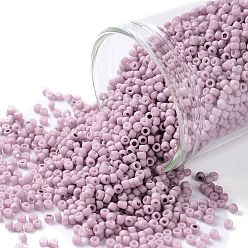 (766) Opaque Pastel Frost Light Lilac Круглые бусины toho, японский бисер, (766) непрозрачный пастельный иней светло-сиреневый, 15/0, 1.5 мм, отверстие : 0.7 мм, Около 3000 шт / 10 г