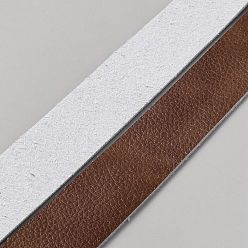 Кокосово-Коричневый Плоский шнур из искусственной кожи, кокосового коричневый, 25x2 мм, около 2.52 ярдов (2.3 м) / рулон