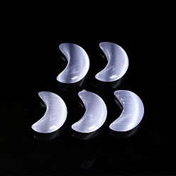 лаванда Украшения для витрин с кошачьим глазом, украшение домашнего офиса, луна, лаванда, 25x18x10 мм