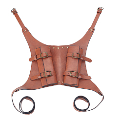 Кокосово-Коричневый Ретро-лягушка с двойной спиной-мечом, Ножны для меча из искусственной кожи для средневекового косплея и аксессуаров для костюма на Хэллоуин, кокосового коричневый, 106x168x2.5 см