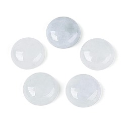 Аква Натуральный бирманский жадеит/бирманские кабошоны из жадеита, полукруглый, 16x5.5~6 мм