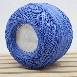 Королевский синий 45размер хлопка g 8 нитки для вязания крючком, вышивка мулине, пряжа для ручного вязания кружева, королевский синий, 1 мм