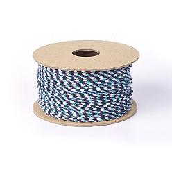 Разноцветный Хлопковый шнур макраме, плетеная веревка, для настенного крепления, ремесла, Подарочная упаковка, красочный, 2 мм, около 21.87 ярдов (20 м) / рулон