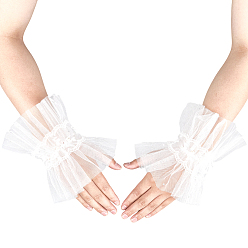 Белый Кружевные нарукавники для женщин, белые, 190x140x0.1~8 мммм