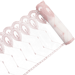 Индийский Красный 6м кружевная отделка, полиэфирная лента для изготовления ювелирных изделий, аксессуары для одежды, Индийская красная, 10-1/4 дюйм (260 мм), около 6.56 ярдов (6 м) / комплект