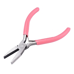 Pink Jewelry Pliers, Flat Nose Pliers, Polishing, Pink, 12x7.6x0.8cm
