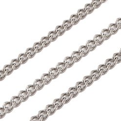 Платина Стойка покрытие латунь витая цепь, без кадмия и без свинца, несварные, долговечный, платина, 2.5x2x1 мм