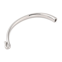 Stainless Steel Color Non-Tarnish 304 Stainless Steel Hook and S-Hook Clasps, Stainless Steel Color, 75x33x5.5mm, Hole: 4.5mm