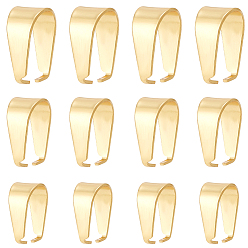 Золотой 120 шт. 3 размер 304 защелкивающиеся скобы из нержавеющей стали, золотые, 6.5~10x3~5 мм, штифты : 0.3~0.4x0.5~0.9 мм, 40шт / размер