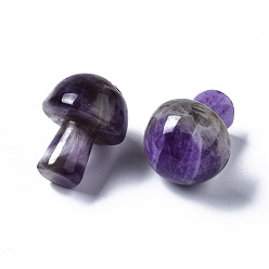 Amethyst Natural Amethyst GuaSha Stone, Gua Sha Scraping Massage Tool, for SPA Relaxing Meditation Massage, Undyed, Mushroom Shaped, 21x16mm