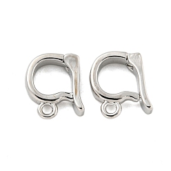 Платина Латунные подвески, без кадмия, без никеля и без свинца, овальные, платина, 10.5x7.5x2.5 мм, отверстие : 1.5 мм