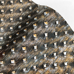 Коричневый Ткань из искусственной кожи с тиснением и квадратным узором, для поделок из кожи, аксессуары для изготовления сумок, кофе, 30x135 см