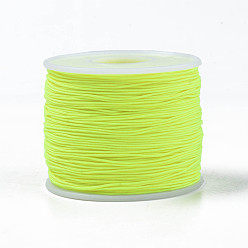 Зелено-Желтый Полиэфирные шнуры, зеленый желтый, 0.5~0.6 мм, около 131.23~142.16 ярдов (120~130 м) / рулон