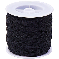 Черный 1 рулон нейлоновой нити, для diy craft, чёрные, 0.8 мм, около 98.42 ярдов (90 м) / рулон